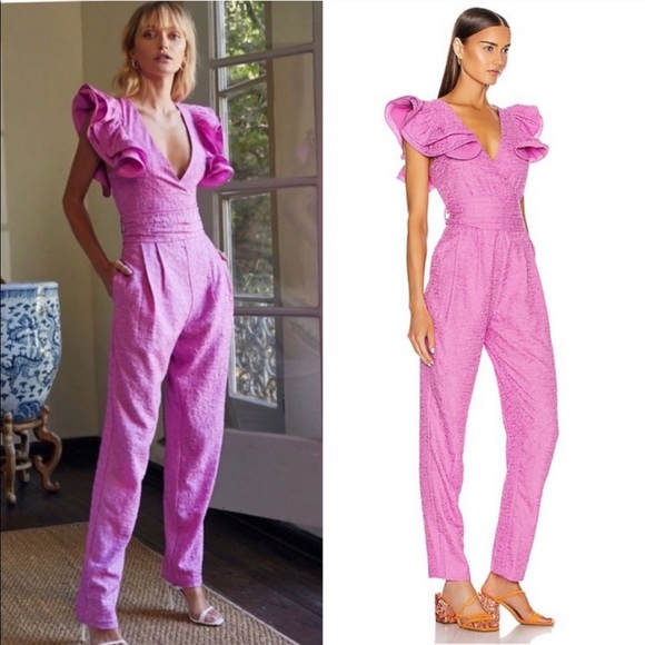 Retrofete Shelley Jumpsuit in Pink Size Small NWT - Picture 2 of 10